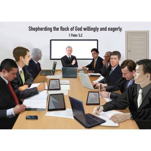 Shepherding the flock of God willingly and eagerly. 1 Peter 5:2
