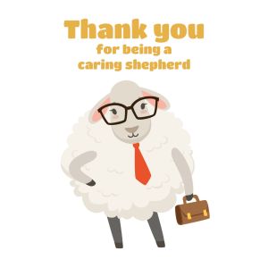 Thank you for being a caring shepherd