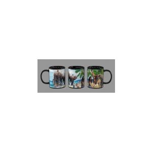 Paradise Beach Friends BLACK Mug