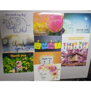 Thank You Greeting Cards (Set of 10)