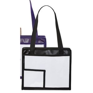Black Clear Plastic Service Bag